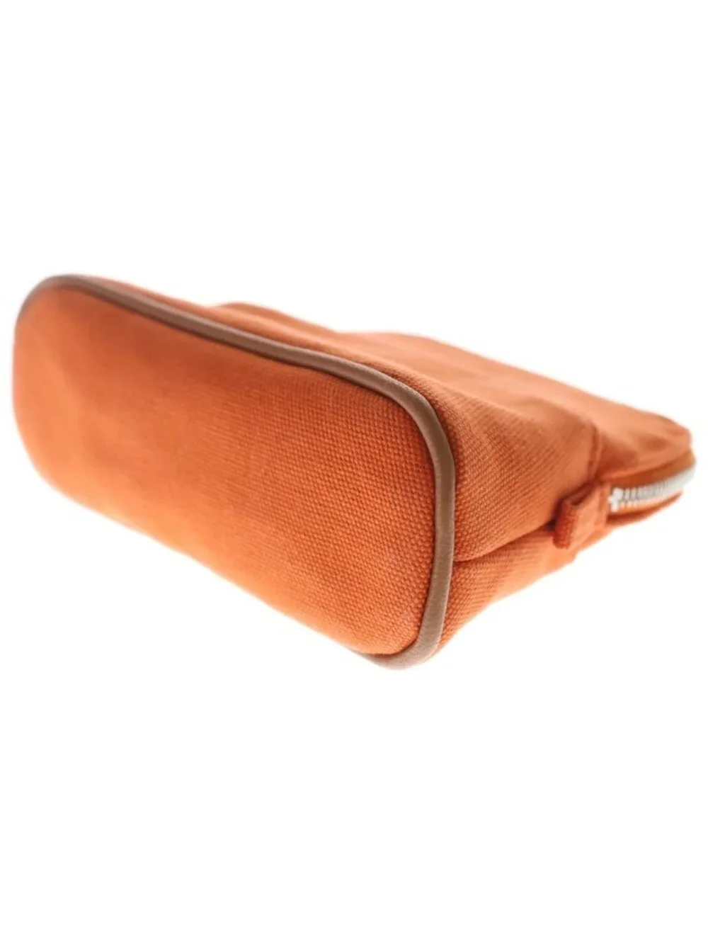 Hermes Bolide Canvas Pouch Mini Orange